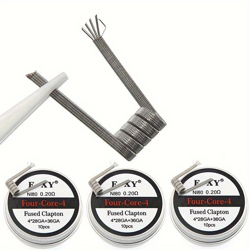 Coil Building Kit - 10 قطعة/صندوق ، ملفات كلابتون المنصهرة
